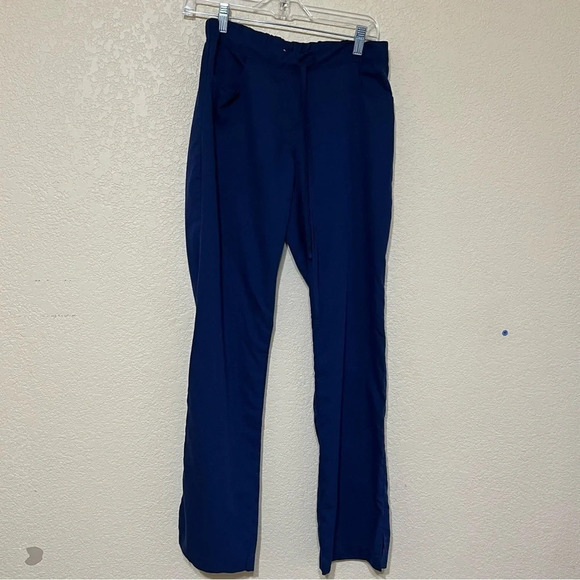 Grey's Anatomy Women’s Blue Drawstring 5 pocket Scrub Pants Size XS - Picture 2 of 12